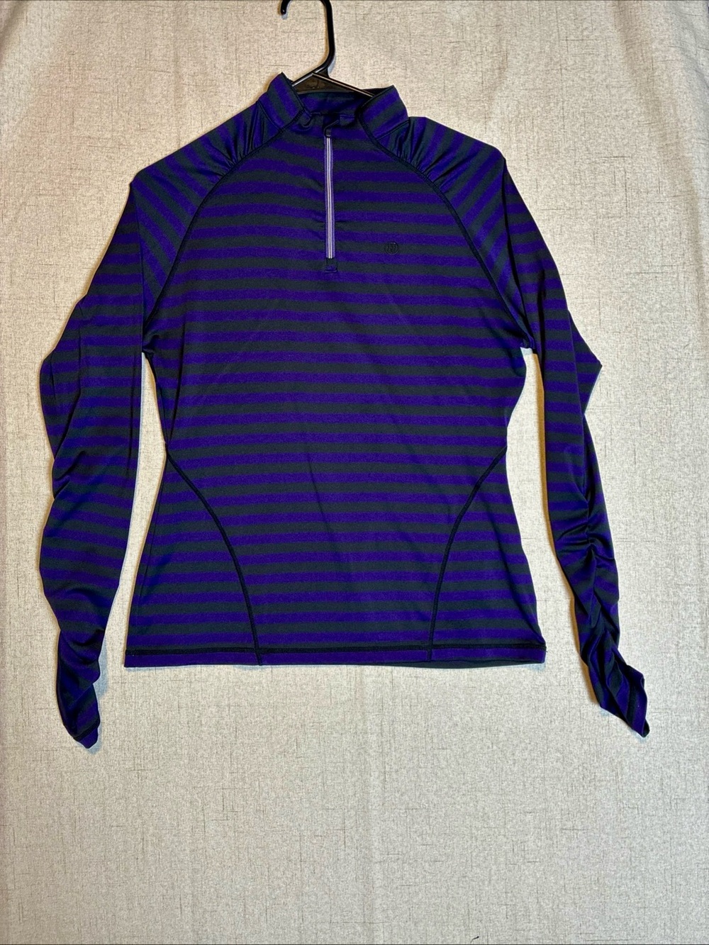 G/Fore Womens 1/4 Zip Pullover Shirt M Performance Stretch Ruched Golf Athletic